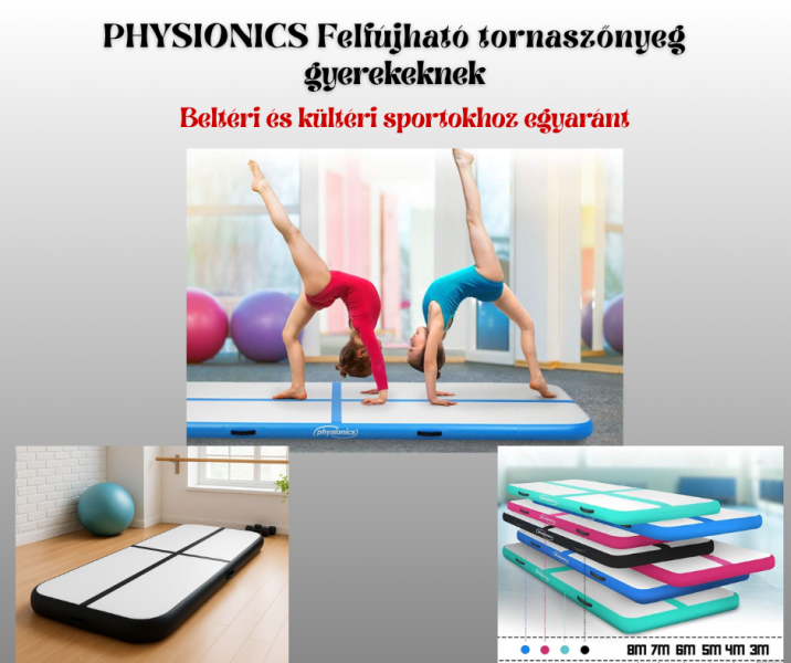 Felfújható tornamatracok gyerekeknek: Biztonságos és szórakoztató mozgás.