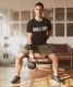 Gorilla Sports Kettlebell súlyzó műanyag 2 kg fekete