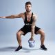 Gorilla Sports Kettlebell súlyzó vinil 2 kg rózsaszín