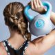 Gorilla Sports Kettlebell súlyzó vinil 14 kg piros