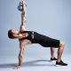 Gorilla Sports Kettlebell súlyzó vinil 18 kg barna