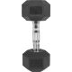 Gorilla Sports Hatszögletű gumírozott súlyzó  8 kg