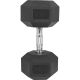 Gorilla Sports Hatszögletű gumírozott súlyzó 20 kg
