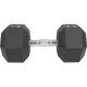 Gorilla Sports Hatszögletű gumírozott súlyzó 20 kg