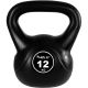 Kettlebell súlyzó MOVIT 12 kg fekete