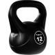 Kettlebell súlyzó MOVIT 12 kg fekete