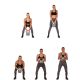 Kettlebell súlyzó MOVIT 16 kg fekete/zöld