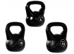 Kettlebell súlyzó szett 3 db MOVIT 26 kg fekete