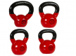 Kettlebell szett 4 db öntöttvas/vinyl MOVIT 26 kg