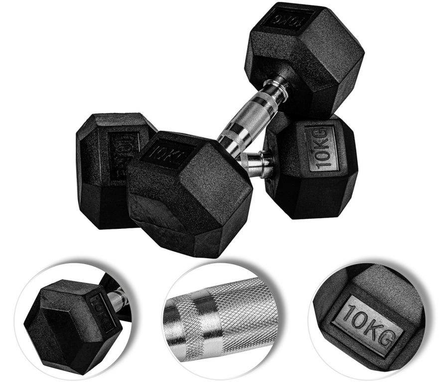 MOVIT Egykezes súlyzó szett hatszögletes 27,5 kg