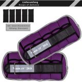 MOVIT Neoprén fényvisszaverő terhelő súly 2 x 2 kg lila