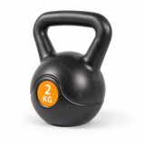 Kettlebell 2 kg műanyag bevonat cement kitöltés