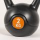 Kettlebell 2 kg műanyag bevonat cement kitöltés