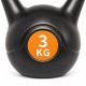 Kettlebell 3 kg múanyag bevonat cement kitöltés