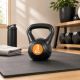 Kettlebell 3 kg múanyag bevonat cement kitöltés