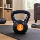 Kettlebell 4 kg műanyag cement töltetű súlyzó