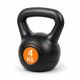Kettlebell 4 kg műanyag cement töltetű súlyzó
