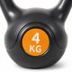 Kettlebell 4 kg műanyag cement töltetű súlyzó