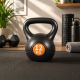 12 kg-os műanyag kettlebell cementtöltettel