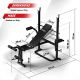 PHYSIONICS Multifunkcionális fitnesz edzőpad 18 kg fekete