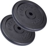 ScSPORTS Öntöttvas súlytárcsa szett 30 kg 2x15 kg
