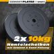 ScSPORTS Súlykészlet 2x10 kg műanyag átmérő 30 mm