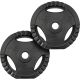 ScSPORTS® Súlytárcsa 2 x 2,5 kg fogantyú műanyag/cement 30mm