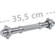 ScSPORTS® Egykezes krómozott nyelű recézett markolatú 35 cm