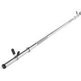 Krómozott súlyzótengely 140 cm 30 mm rugós rögzítéssel