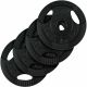 Öntöttvas tárcsa szett 4x1,25 kg 31 mm fogantyú fekete