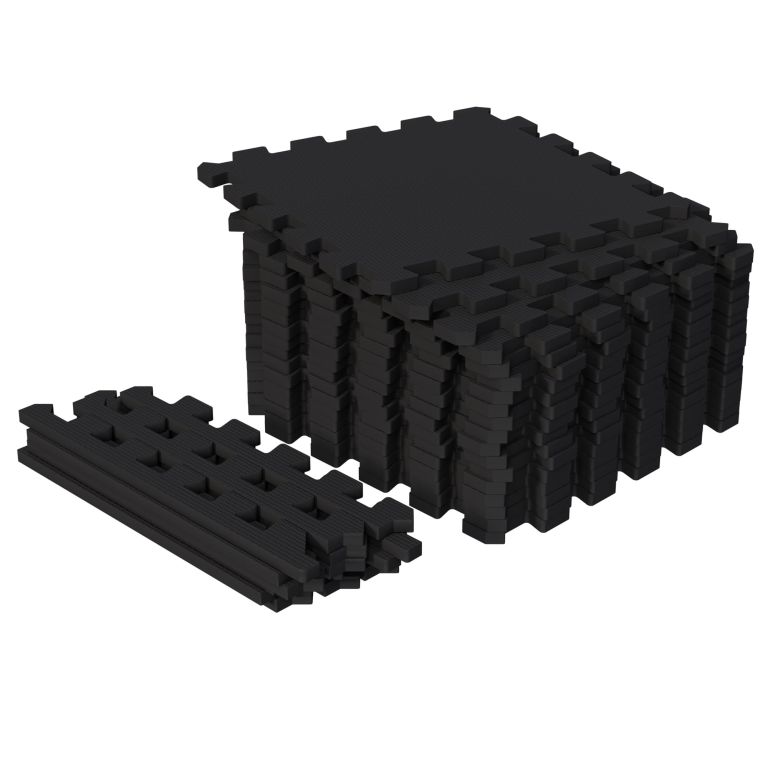 Gorilla Sports Védőszőnyeg szett fekete 18 db