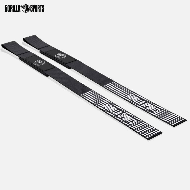 Gorilla Sports Csúszásgátló és párnázott húzódzkodók fekete