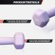 GORILLA SPORTS neoprén súlyzó szet 2 x 1 kg lila