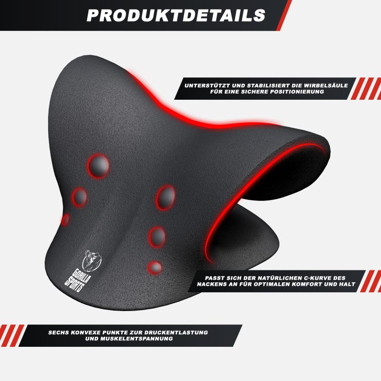 Pihentető nyaktámasz masszázspontokkal