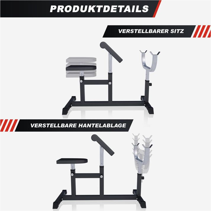 Gorilla Sports Scott pad  bicepsz edzéshez 200 kg fekete