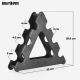 Fitnesz súlyzókészlet 12 kg neoprénnel és állvánnyal