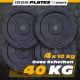 Öntöttvas tárcsakészlet 4x10 kg átmérő 30/31 m
