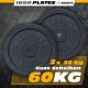 Öntöttvas súlytárcsa szett 30 kg  2 db 30/31 mm
