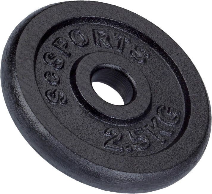 Súlytárcsa szett 6 × 2,5 kg öntöttvas 30 mm