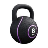 Kettlebell 8 kg gumi bevonattal