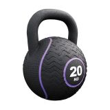 Kettlebell 20 kg gumi bevonattal