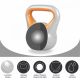 Gorilla Sports Kettlebell súlyzó vinil 8 kg narancssárga