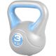 Gorilla Sports Kettlebell súlyzó vinil 3 kg türkiz