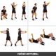 Gorilla Sports Kettlebell súlyzó vinil 18 kg barna