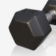 Gorilla Sports Hatszögletű gumírozott súlyzó 6 kg