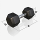 Gorilla Sports Hatszögletű gumírozott súlyzó10 kg