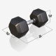 Gorilla Sports Hatszögletű gumírozott súlyzó 17,5 kg
