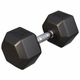 Gorilla Sports Hatszögletű gumírozott súlyzó 20 kg