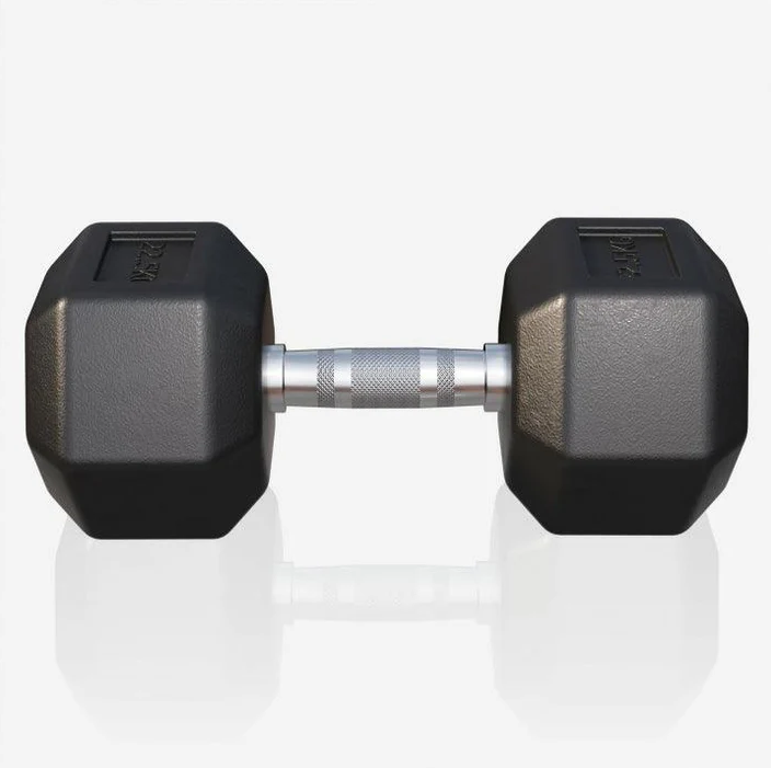 Gorilla Sports Hatszögletű gumírozott súlyzó 22,5 kg