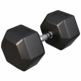 Gorilla Sports  Hatszögletű gumírozott súlyzó 37,5 kg